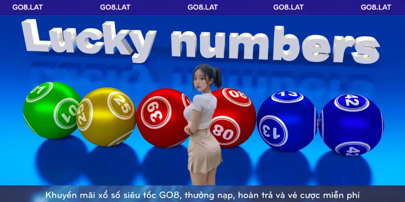 Khuyến mãi xổ số siêu tốc GO8, thưởng nạp, hoàn trả và vé cược miễn phí