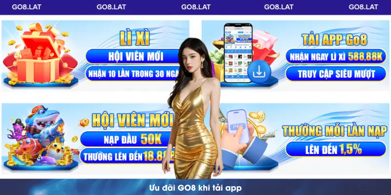 Ưu đãi GO8 khi tải app