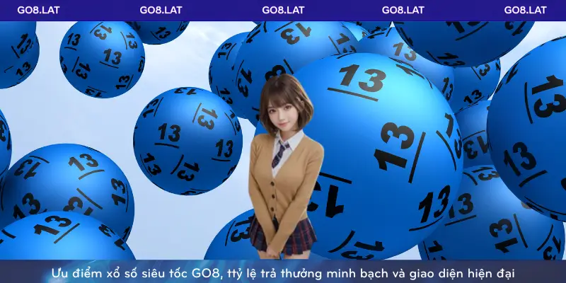 Ưu điểm xổ số siêu tốc GO8, tỷ lệ trả thưởng minh bạch và giao diện hiện đại